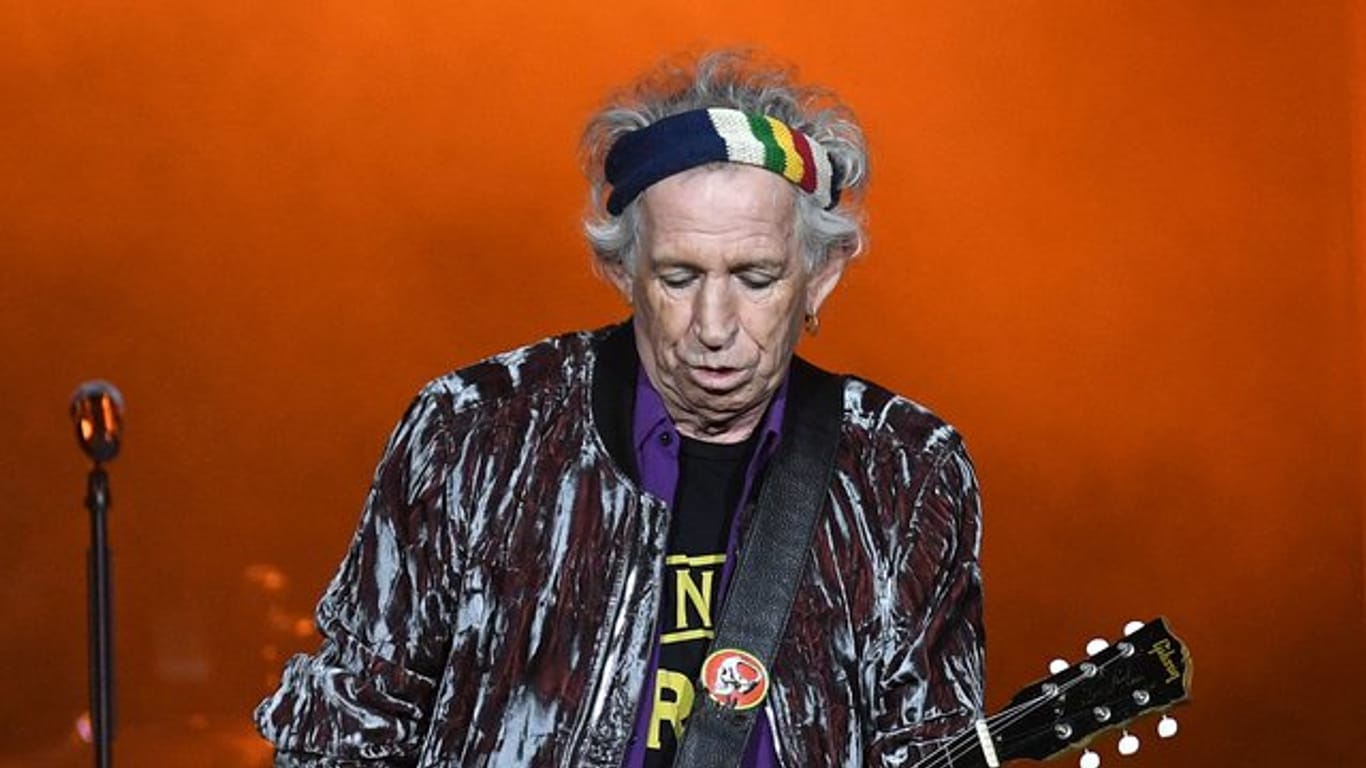 Der Gitarrist Keith Richards von den Rolling Stones.