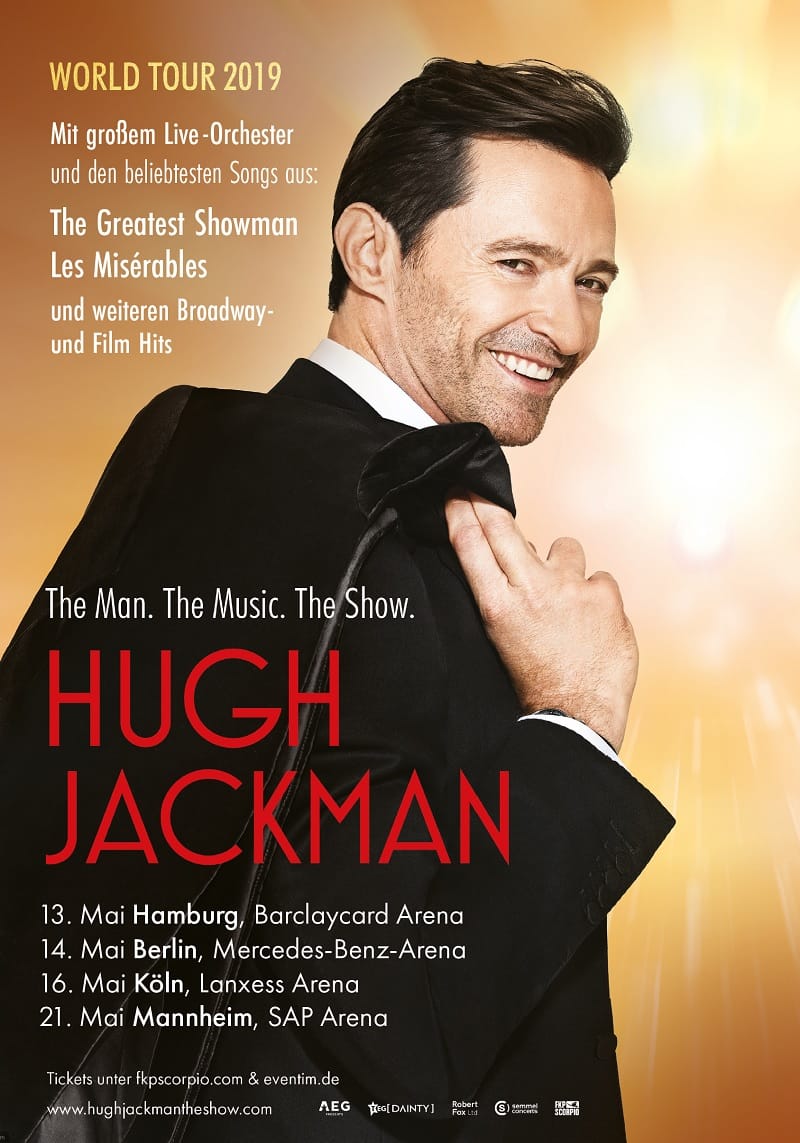 Hugh Jackman geht 2019 mit großem Live-Orchester auf Tour.