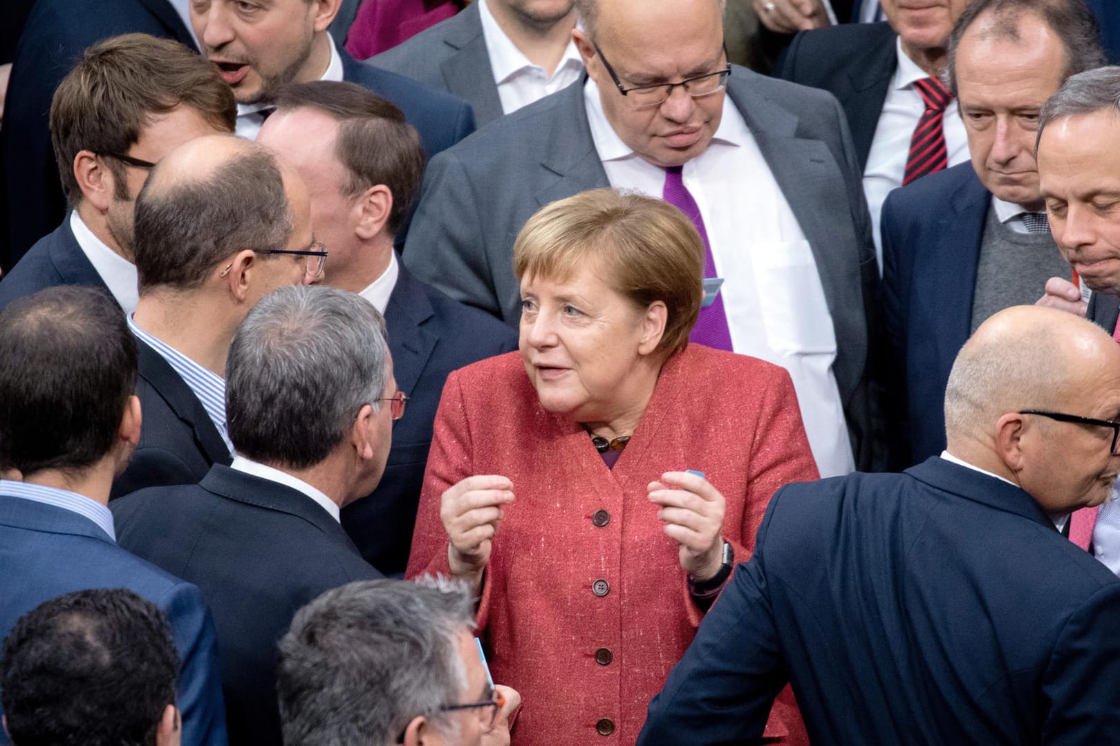 Bundeskanzlerin Angela Merkel (CDU) im Bundestag: Das deutsche Parlament hat dem UN-Migrationspakt zugestimmt.