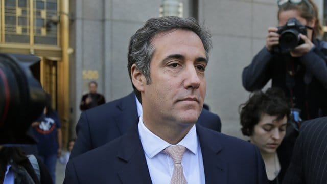 Michael Cohen im April dieses Jahres beim Verlassen des Bundesgerichts in Neww York. Michael Cohen im April dieses Jahres beim Verlassen des Bundesgerichts in Neww York.