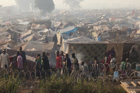 Flüchtlingslager in Bangui in der Zentralafrikanischen Republik.