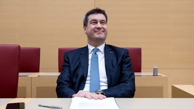 Widerspricht Ex-Unionsfraktionschef Merz in der Flüchtlingspolitik: Bayerns Ministerpräsident Söder. Widerspricht Ex-Unionsfraktionschef Merz in der Flüchtlingspolitik: Bayerns Ministerpräsident Söder.
