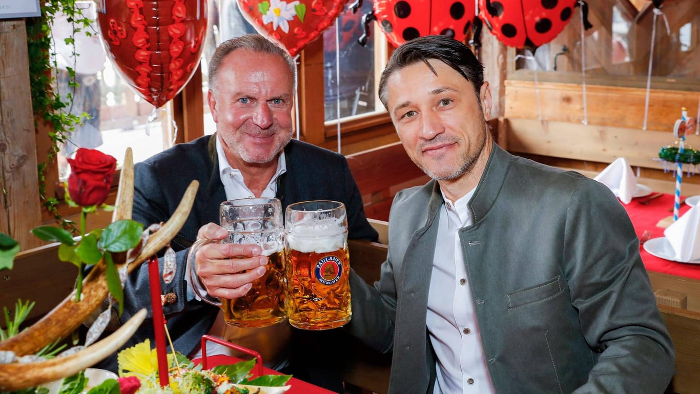 Ein Team für die Zukunft? Der Vertrag von Vorstandsboss Karl-Heinz Rummenigge (l.) beim FC Bayern endet 2019, Trainer Niko Kovac steht schon nach wenigen Monaten heftig in der Kritik.