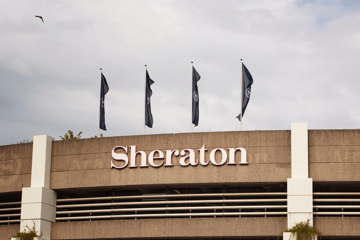 Sheraton-Schriftzug: Die Hotel-Kette gehört zu Starwood.