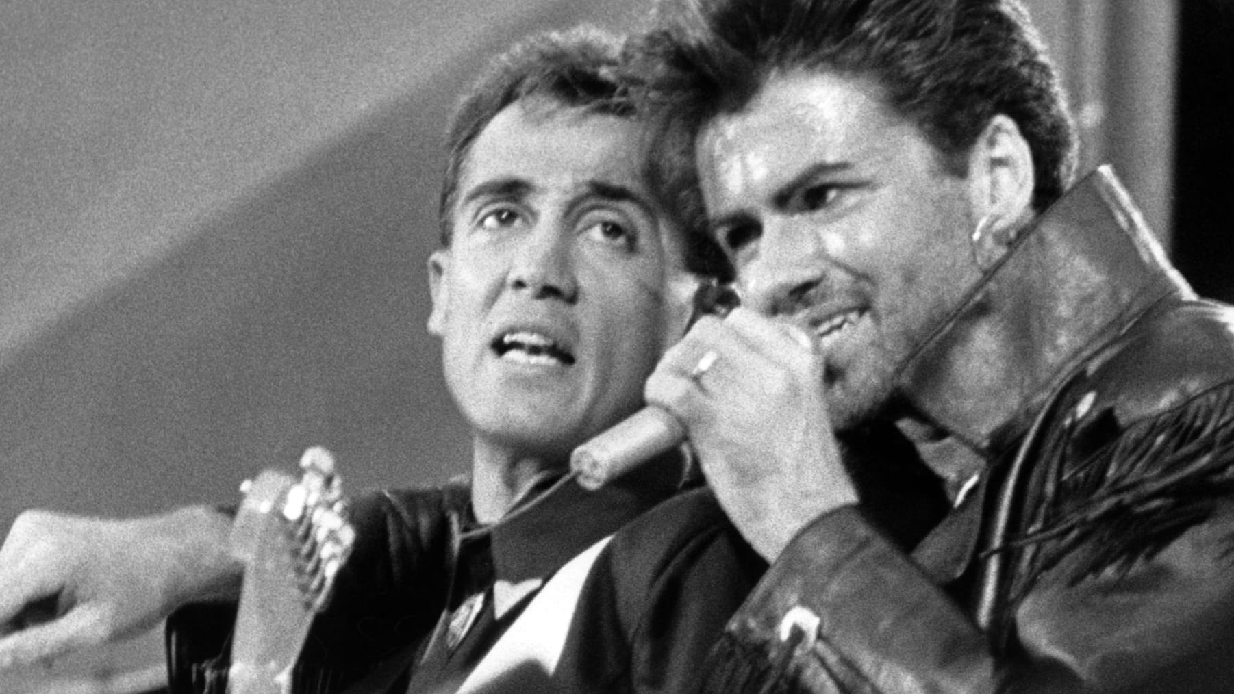 Das britische Pop-Duo Wham!: Andrew Ridgeley und George Michael.