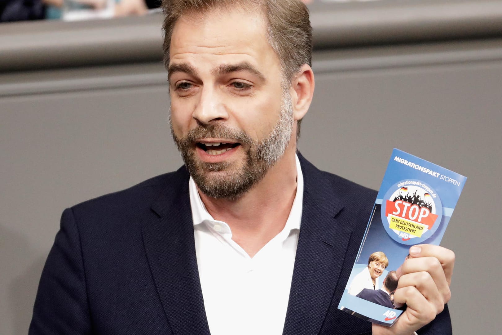 Stefan Liebich: Der Linken-Politiker hat die AfD in der Debatte über den Migrationspakt heftig kritisiert.