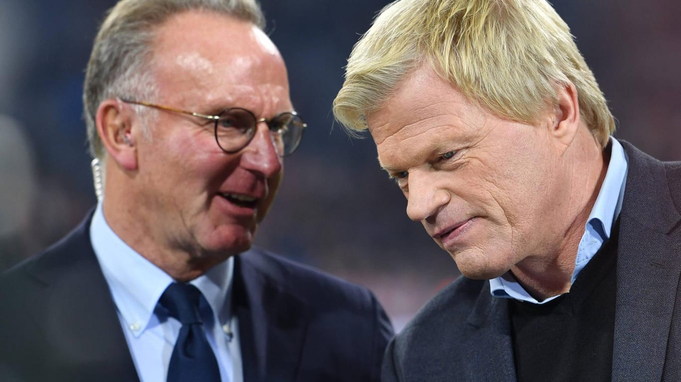 Vorstandsboss und Nachfolger? Oliver Kahn (r.) soll Karl-Heinz Rummenigge beim FC Bayern beerben.