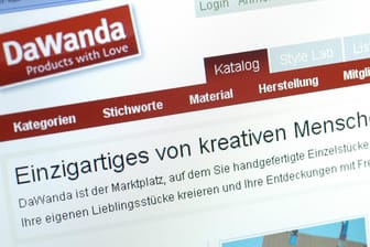 Screenshot vom DaWanda (2007): Der Online- Marktplatz für kreative Menschen musste schließen.