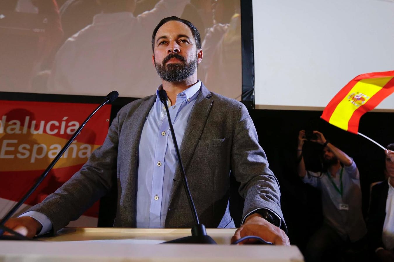 Santiago Abascal, Chef der Vox-partei: Bislang spielten Rechtsextreme in Spanien kaum eine politische Rolle.