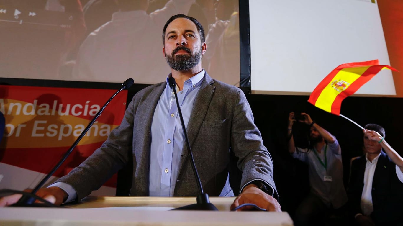 Santiago Abascal, Chef der Vox-partei: Bislang spielten Rechtsextreme in Spanien kaum eine politische Rolle.