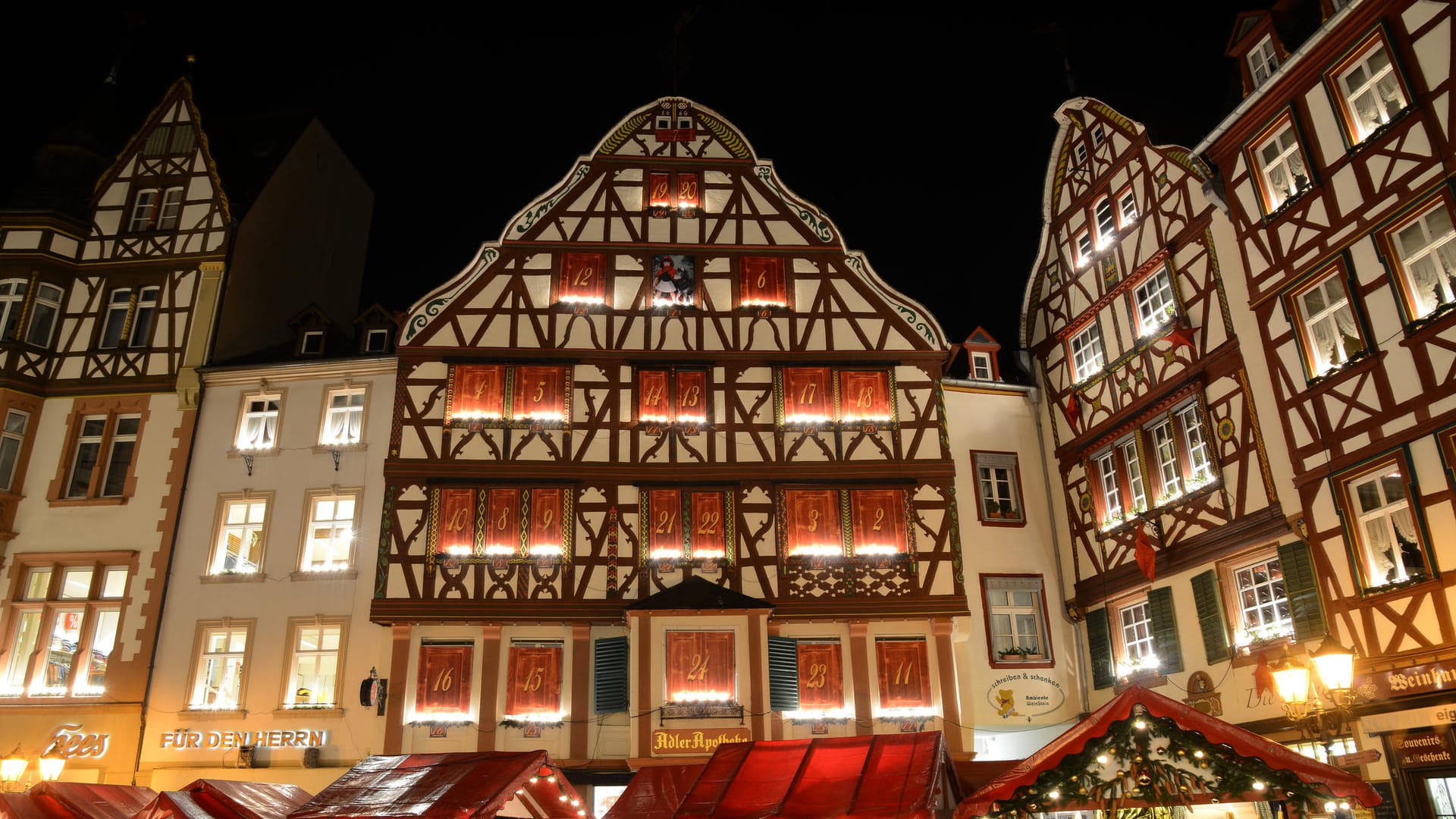 Riesiger Adventskalender in Bernkastel-Kues