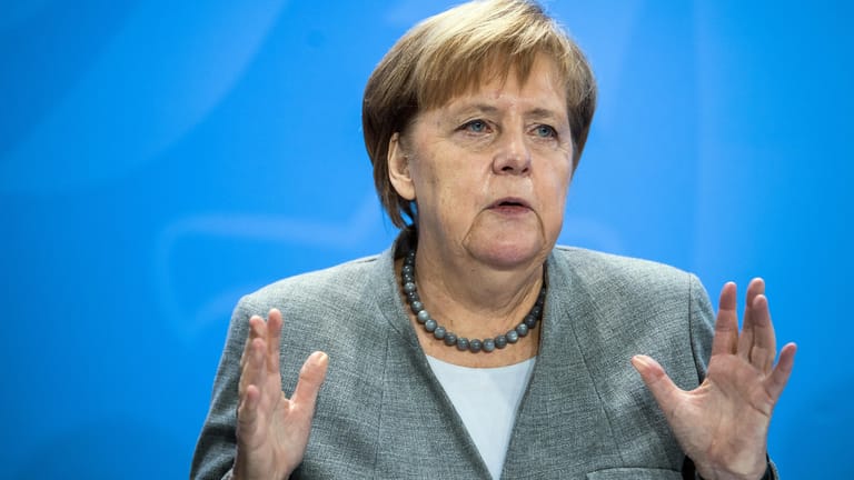Angela Merkel beim Dieselgipfel im Kanzleramt.
