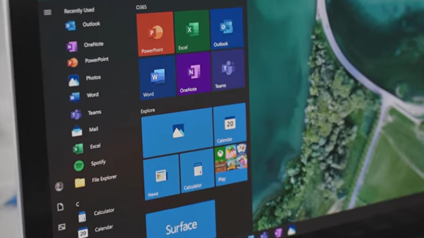 Windows 10: Ein Screenshot aus einem Microsoft-Video zeigt neue Symbole.