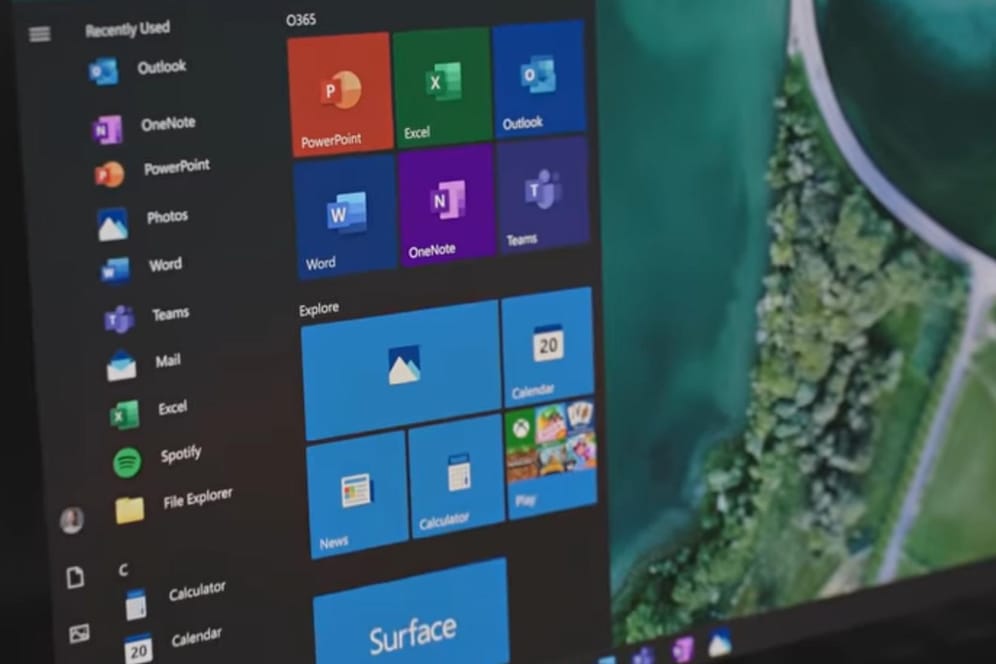 Windows 10: Ein Screenshot aus einem Microsoft-Video zeigt neue Symbole.