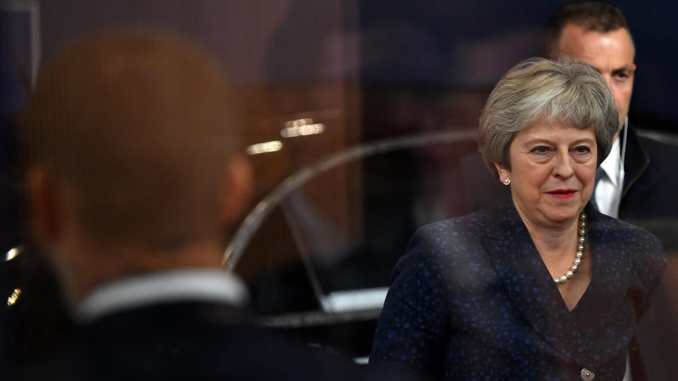 Die britische Premierministerin Theresa May: im Unterhaus hat sie eine historsische Niederlage einstecken müssen.