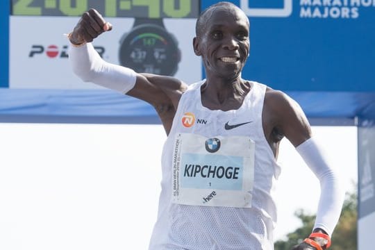 Stellte in Berlin einen neunen Weltrekord auf: Eliud Kipchoge.