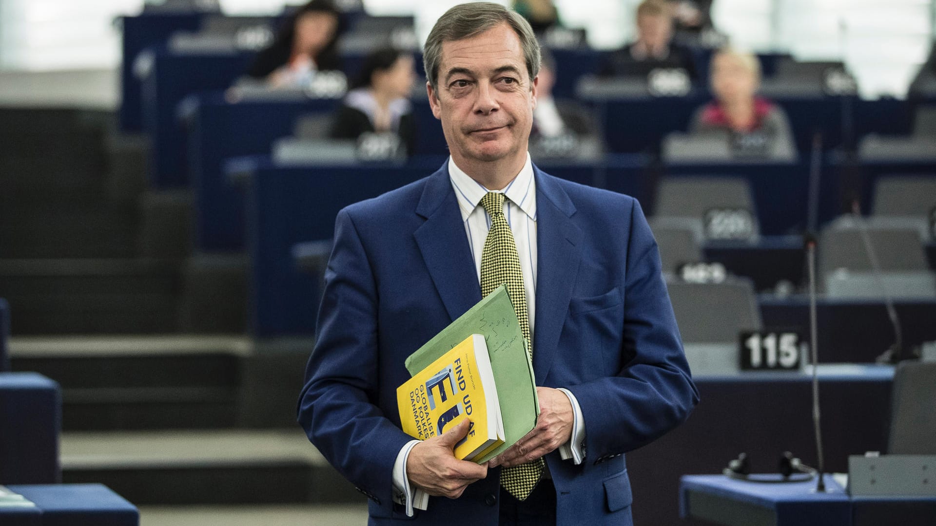 Nigel Farage: Der britische Rechtspopulist Nigel Farage hat seinen Austritt aus der Ukip-Partei verkündet.