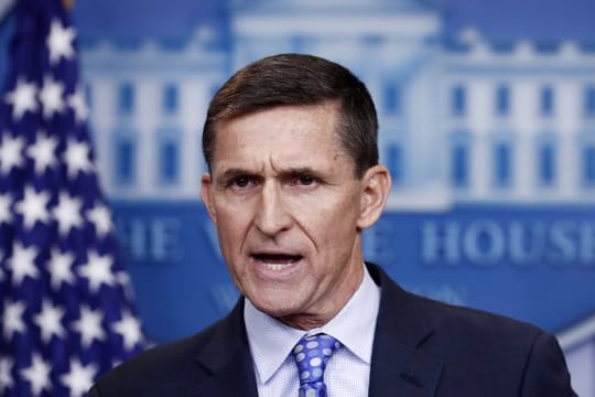 Michael Flynn, damals Nationaler Sicherheitsberater der USA, im Februar 2017 im Weißen Haus.