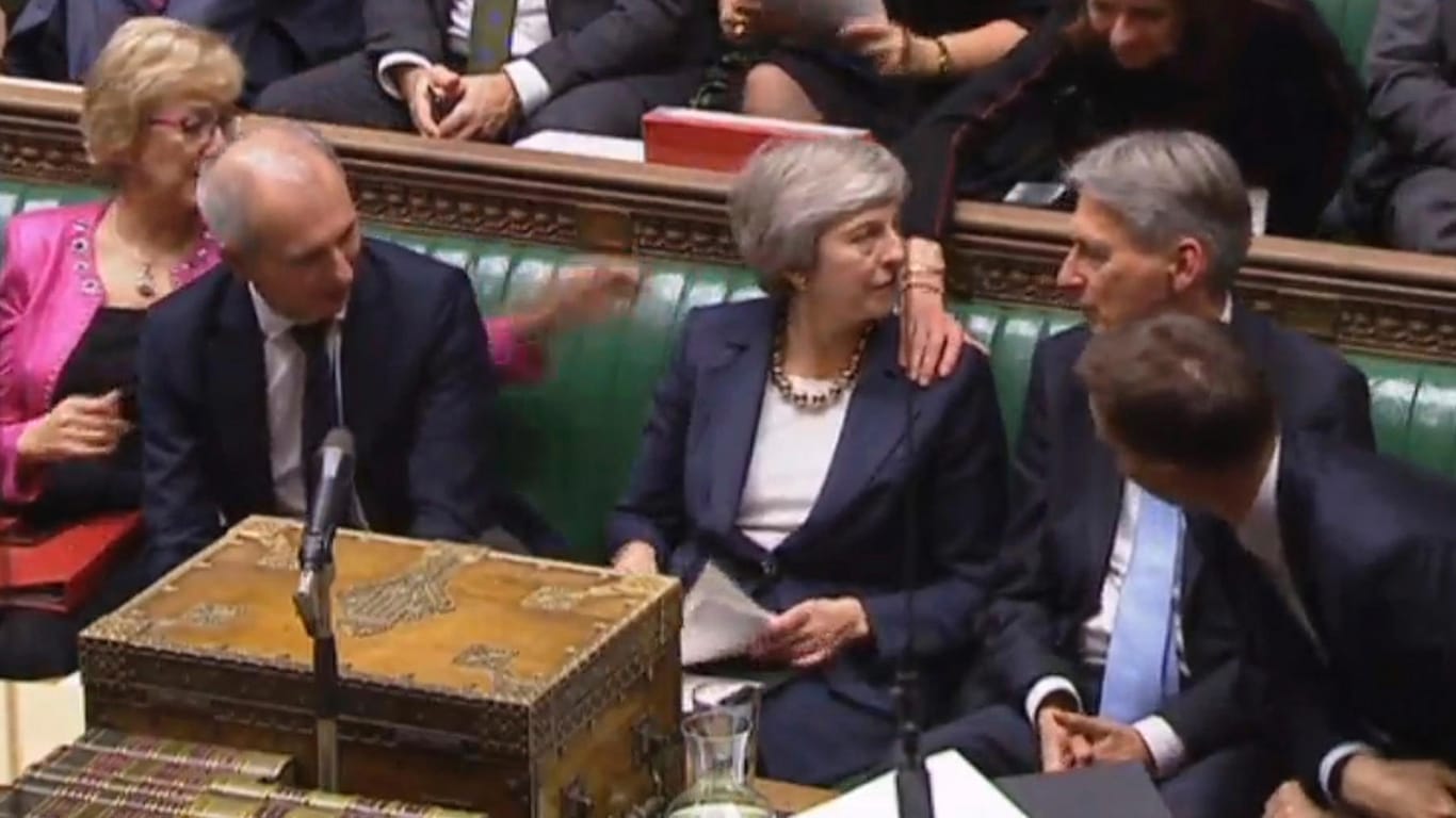 Großbritanniens Premierministerin Theresa May: Scheitert ihr Brexit-Deal im Parlament?