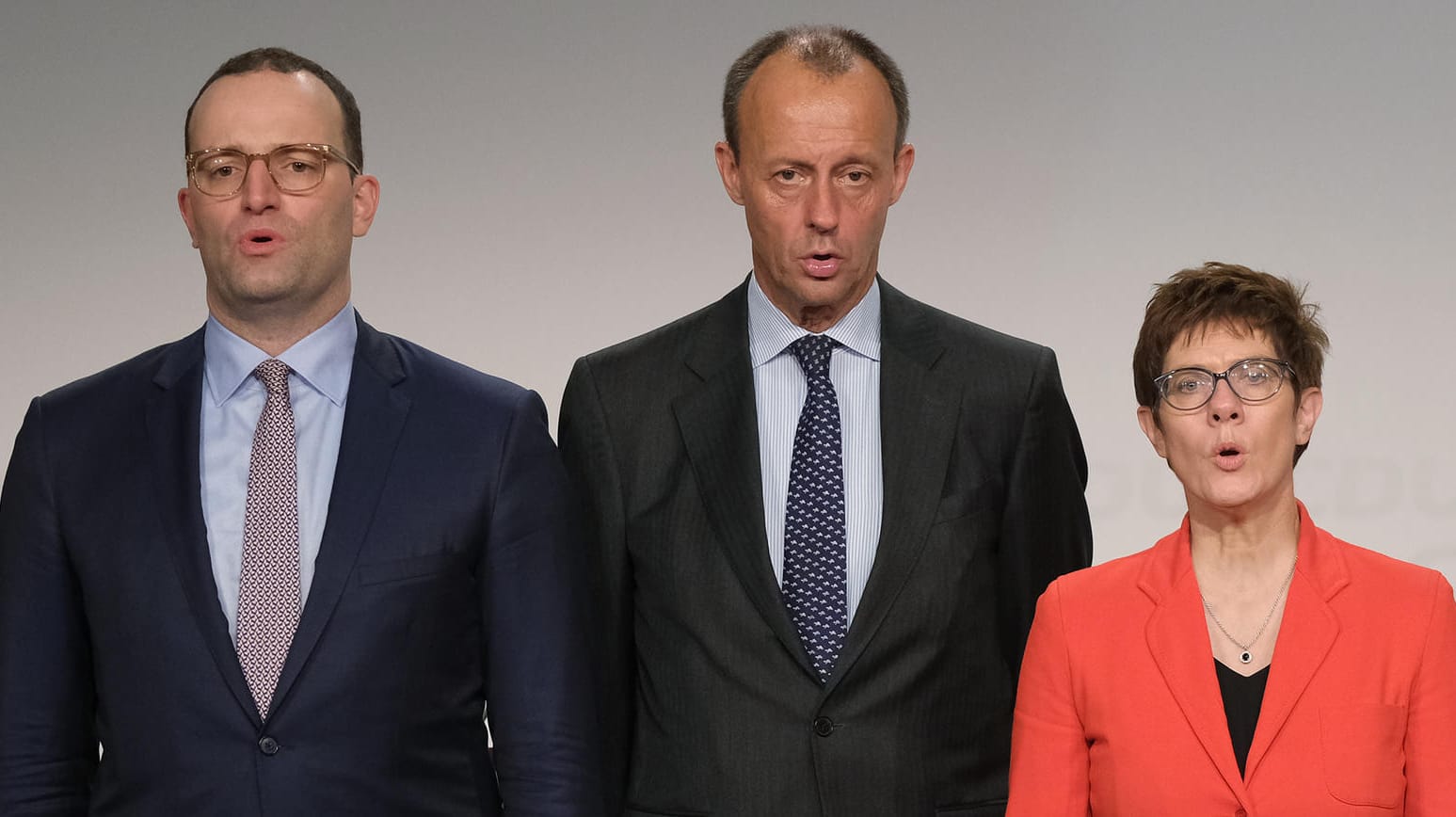 Spahn, Merz, Kramp-Karrenbauer in Halle: Wer folgt Merkel nach?