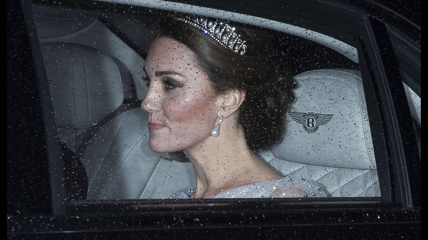 Herzogin Kate: Zum Diplomatenempfang kam Herzogin Kate in einem bezaubernden Outfit.
