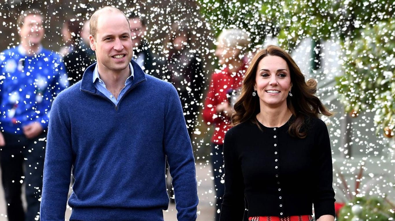 Prinz William und Herzogin Kate: Das Paar veranstaltete eine Weihnachtsfeier auf dem Gelände des Kensington-Palastes.