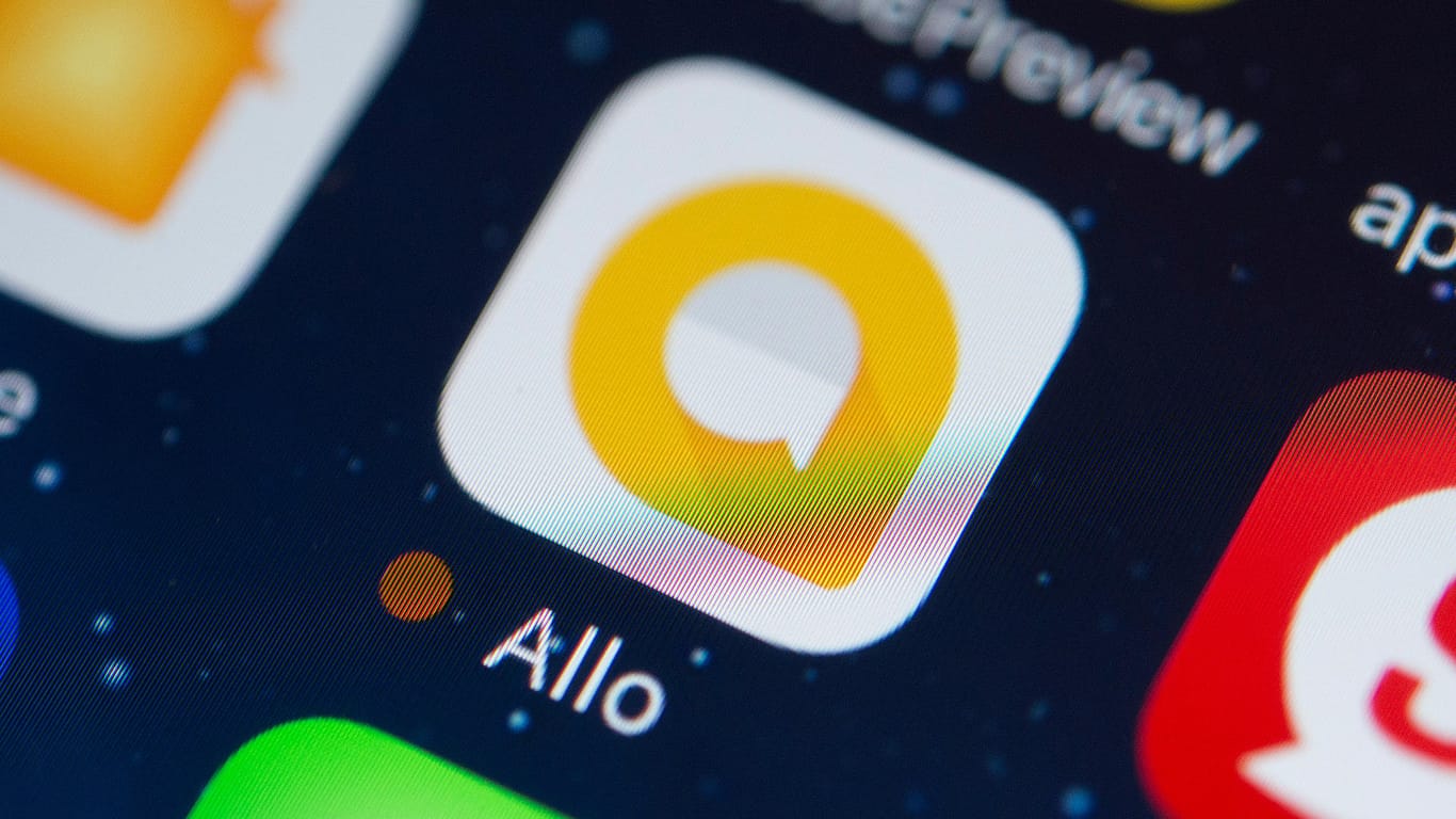 Das Symbol der Messaging-App "Allo" von Google ist auf dem Bildschirm eines Smartphones zu sehen. Google stellt seine Chat-App Allo nach zwei Jahren ein.