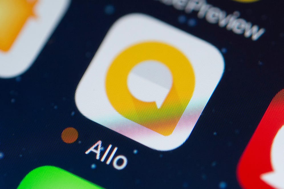 Das Symbol der Messaging-App "Allo" von Google ist auf dem Bildschirm eines Smartphones zu sehen. Google stellt seine Chat-App Allo nach zwei Jahren ein.