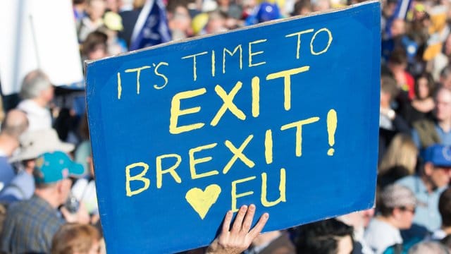 Demonstration für ein zweites Brexit-Referendum in London.