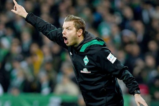 Mit seinem Team gegen Düsseldort unter Zugzwang: Werder-Coach Florian Kohfeldt.