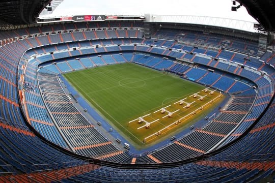 Im Bernabeu-Stadion in Madrid wird das Finale im südamerikanischen Copa Libertadores ausgetragen.