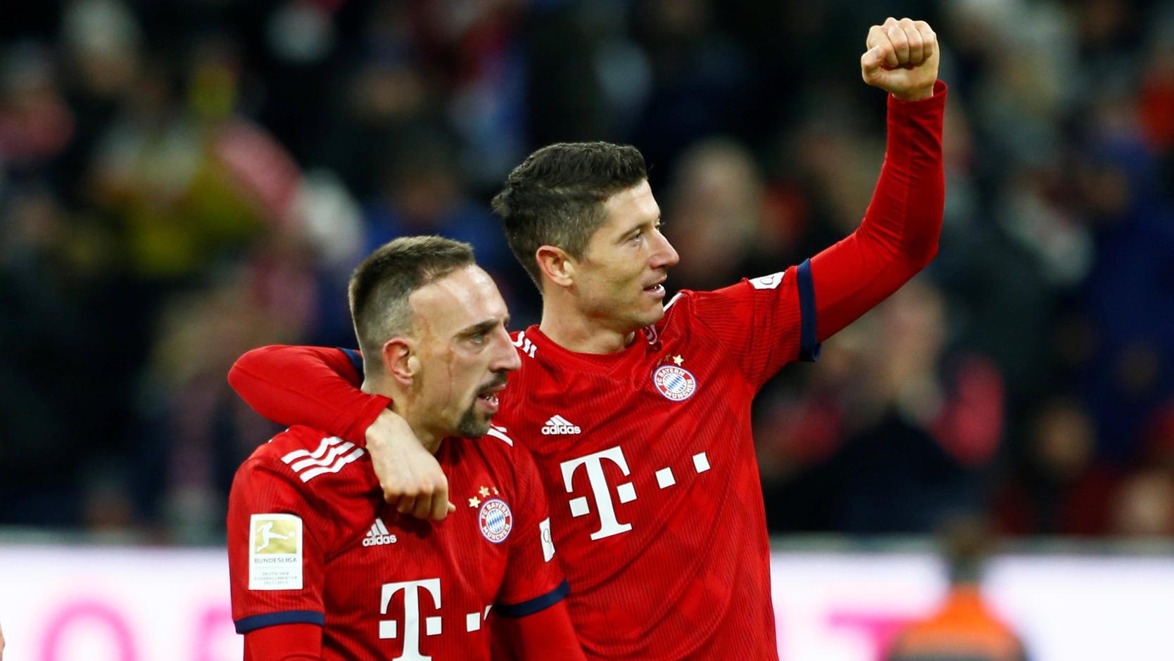 Starker Auftritt: Franck Ribéry (l.) und Robert Lewandowski glänzten beim Sieg gegen den Club.