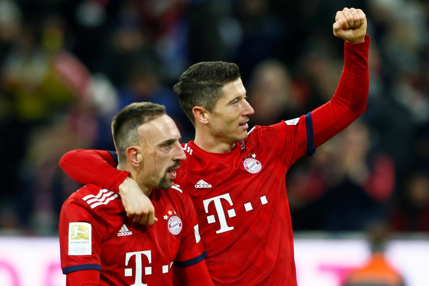 Starker Auftritt: Franck Ribéry (l.) und Robert Lewandowski glänzten beim Sieg gegen den Club.