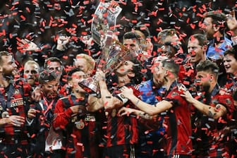 Die Spieler von Atlanta United (M) feiern den Sieg im MLS-Finale.