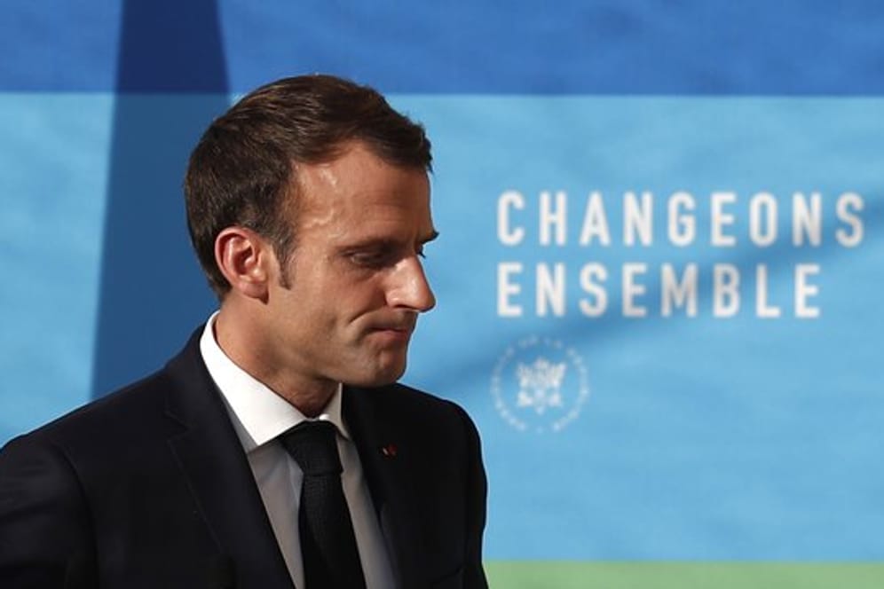 Präsident Emmanuel Macron Ende November im Elysee-Palast in Paris.
