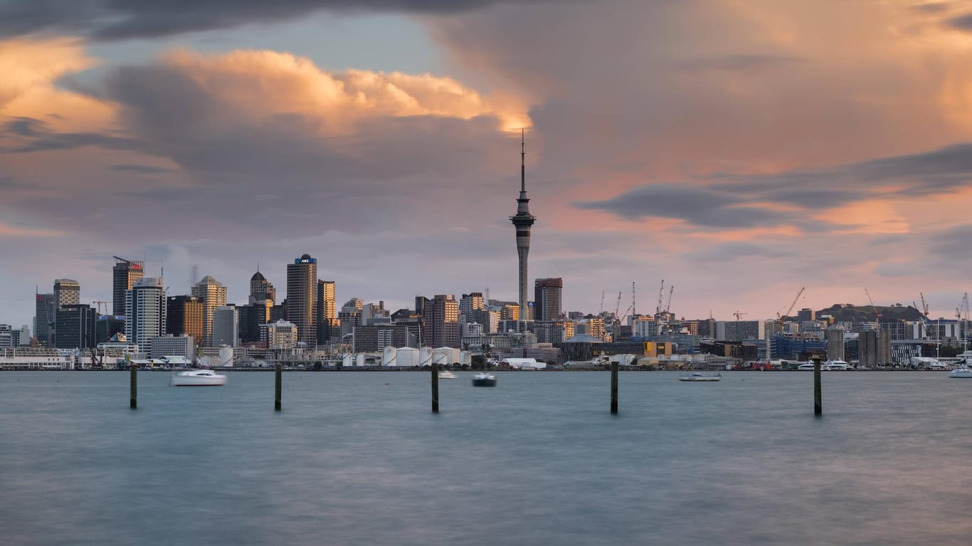 Blick auf Auckland: In einem Außenbezirk der neuseeländischen Großstadt fand die Polizei die mutmaßliche Leiche der vermissten Backpackerin. (Archivbild)