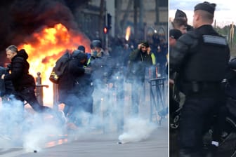 Neue "Gelbwesten"-Proteste in Frankreich: Auch im Süden des Landes gab es Auseinandersetzungen von Demonstranten mit der Polizei.