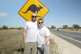 Julius Werner (l) und Manuel Zube unterwegs in Australien.