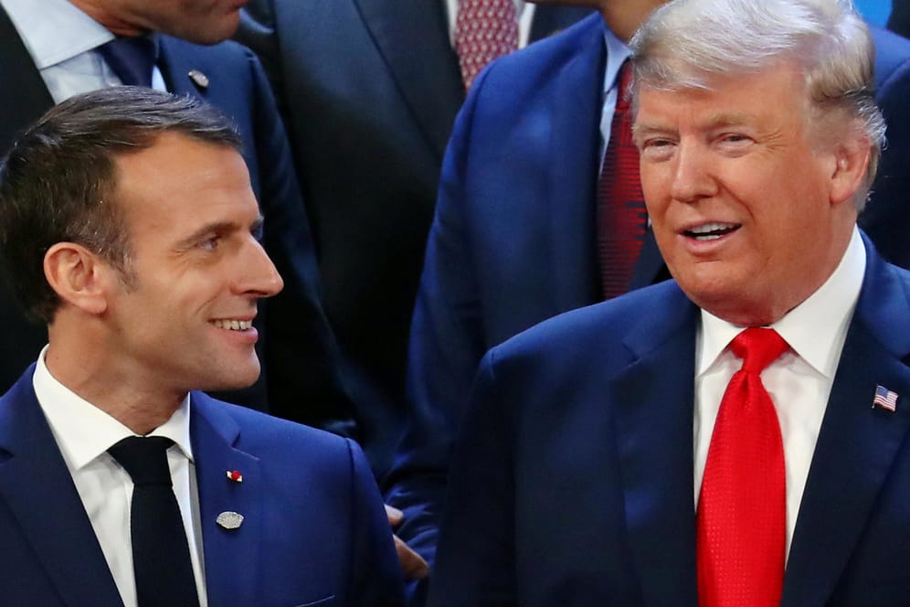 Donald Trump und Emmanuel Macron: Frankreichs Regierung hat den US-Präsidenten wegen seiner Kommentare zu den "Gelbwesten"-Demonstrationen kritisiert.