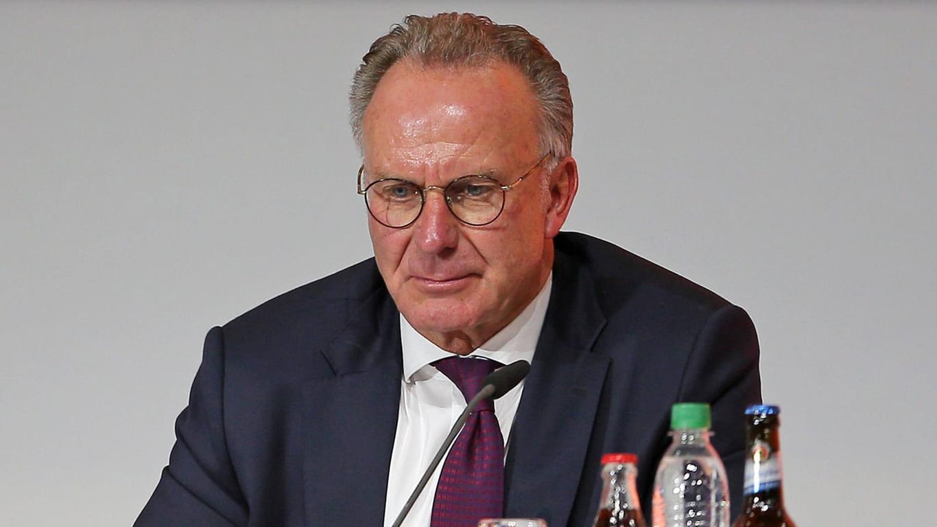 Vorstandsvorsitzender Karl-Heinz Rummenigge auf der Jahreshauptversammlung des FC Bayern.