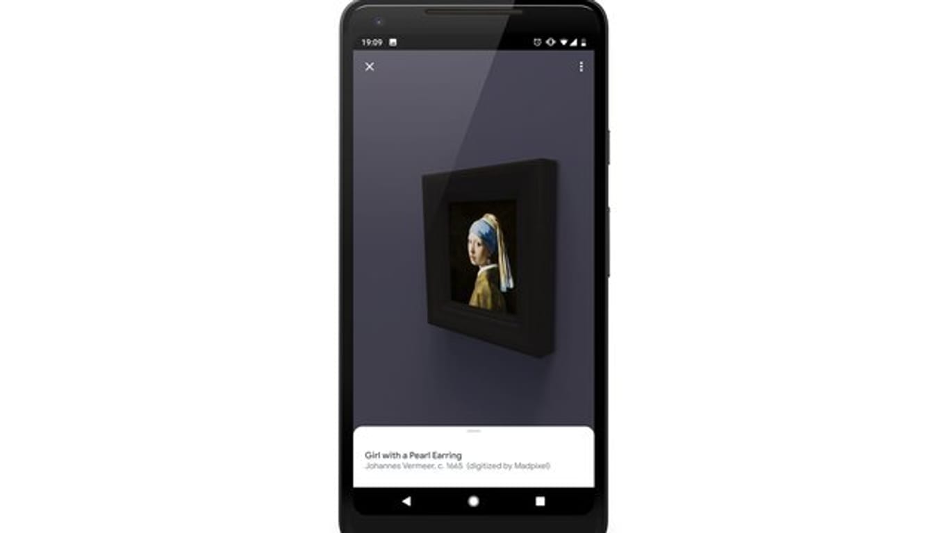 Die Smartphone-App bietet unter anderem den Rundgang in einem fiktiven Museum, in dem die Bilder von Johannes Vermeer ausstellt werden.