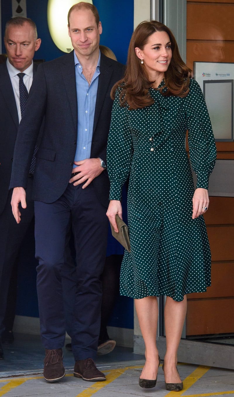Prinz William und Herzogin Kate bei ihrem Besuch in der Kinderklinik.