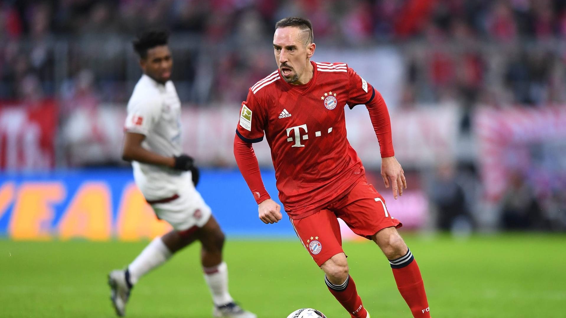 Franck Ribéry beim Spiel gegen den 1. FC Nürnberg.