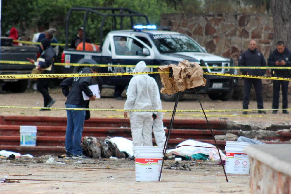 Der Unglücksort in Tequisquiapan: Über 50 Menschen sind bei einer Detonation teils schwer verletzt worden.
