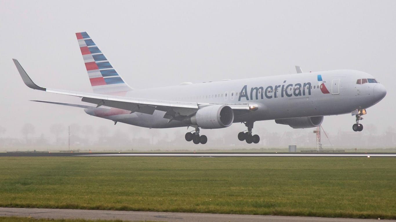 Ein Flugzeug der US-Fluggesellschaft "American Airlines": Ein Schauspieler hat die Airline wegen eines eingeklemmten Fingers verklagt.