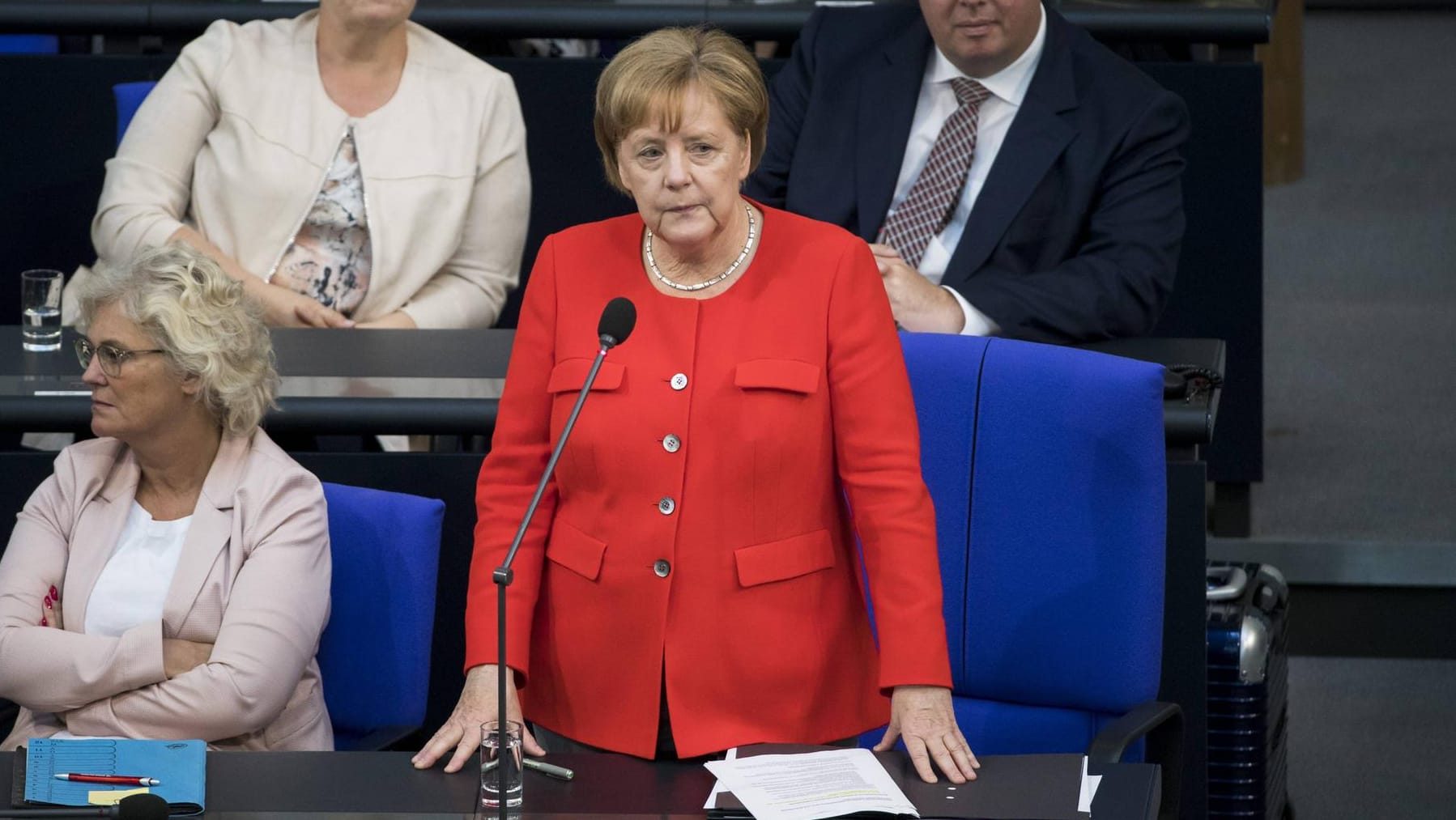 Angela Merkel: Die Bundeskanzlerin muss sich einer Regierungsbefragung unterziehen. Angela Merkel: Die Bundeskanzlerin muss sich einer Regierungsbefragung unterziehen.