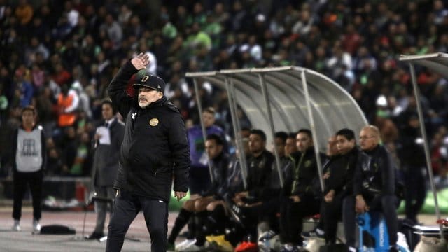 Diego Maradona, Trainer des mexikanischen Zweitligisten Dorados de Sinaloa, muss eine Geldstrafe zahlen.