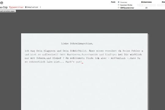 Nostalgie-Trip: Tippen wie zu Großmutters Zeiten mit OverType.