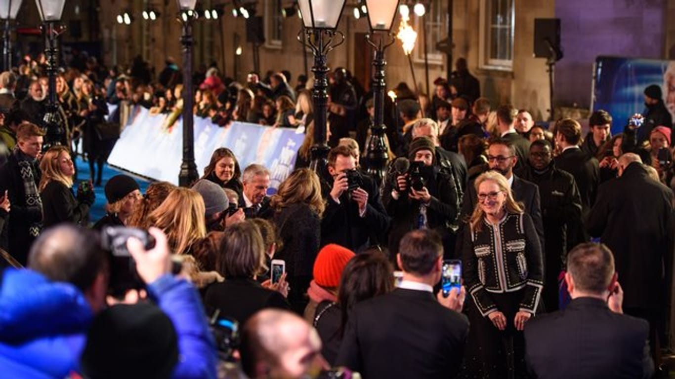 Meryl Streep bei der Premiere von "Mary Poppins' Rückkehr" in London.