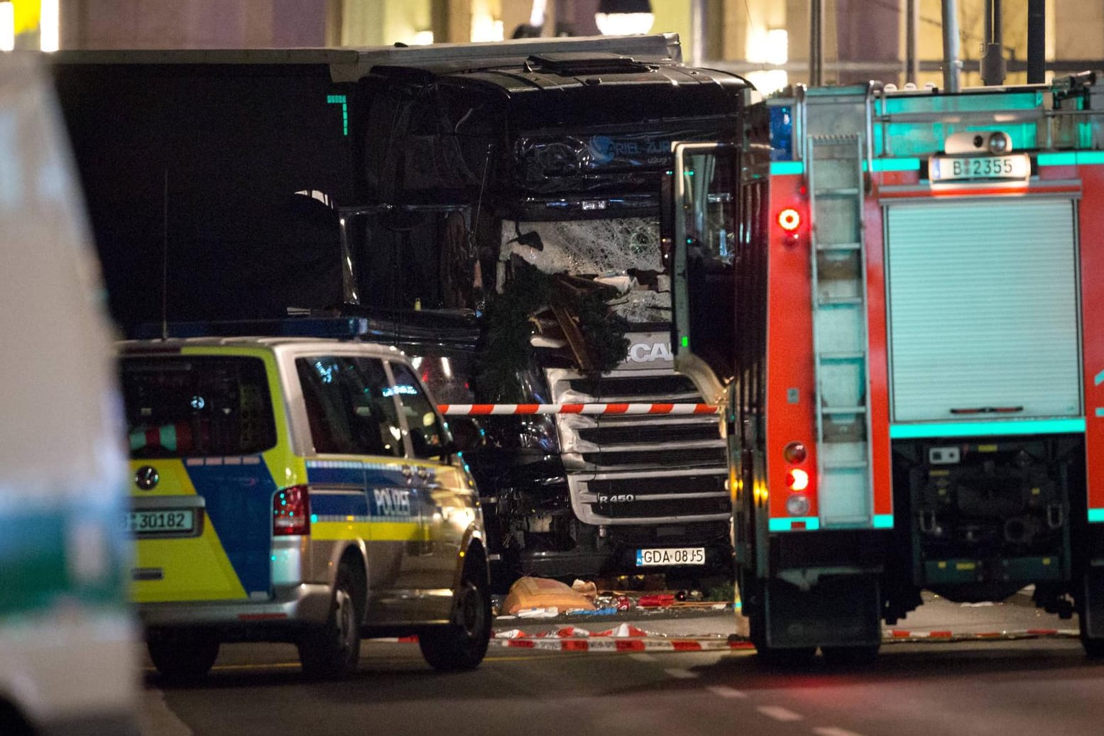 Der Tatort am Berliner Breitscheidplatz am 19. Dezember 2016: Anis Amri fuhr mit einem LKW auf den Weihnachtsmarkt und tötete sechs Menschen.